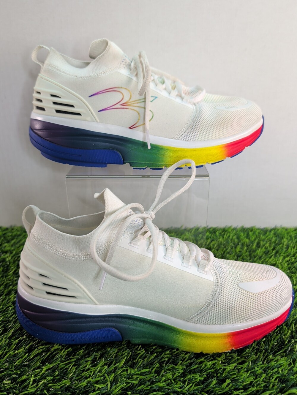 Gravity Defyer GDEFY Women's MATeeM Cross-Trainer White/Rainbow Size 8.5